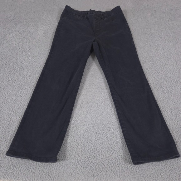 Good American Denim - Good American Jeans Womens Large Black Good Legs Straight Pull‎ On Elastic Denim